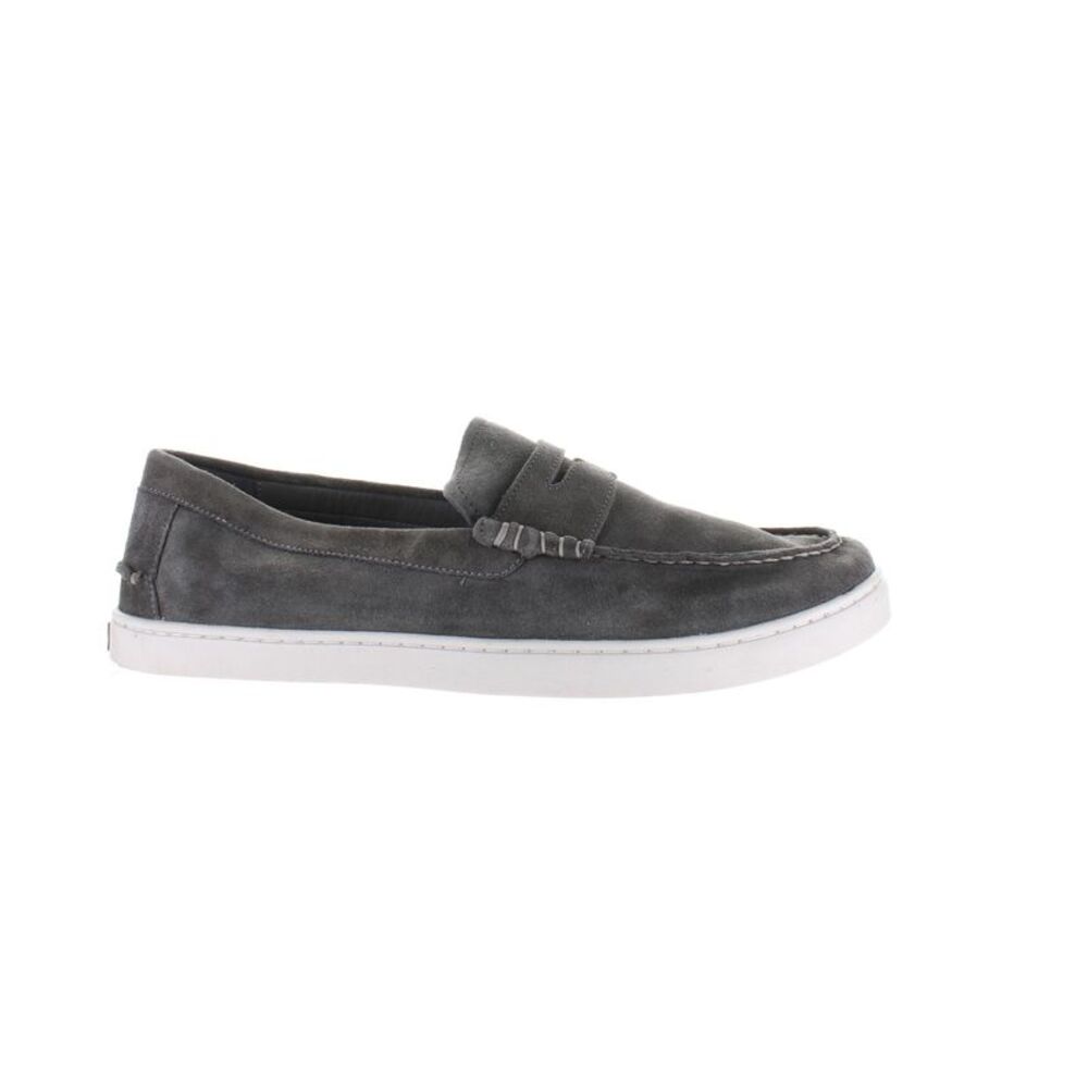Johnnie-O Mens Santa Monica Suede Gray Loafers Size 11 Medium (D, M)